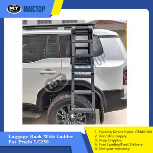<span class=keywords><strong>Porte</strong></span>-bagages ABS avec échelle sur le toit Aventures en plein air <span class=keywords><strong>Porte</strong></span>-bagages de toit de voiture <span class=keywords><strong>Porte</strong></span>-bagages avec échelle pour Prado LC250 - Product Image 4
