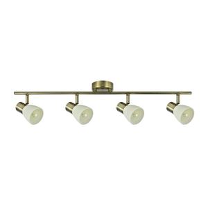Barra luminosa a 4 luci, con caratteristiche in pelle, dimensioni 16x69,5x8,5 cm, ideale per illuminazione decorativa in casa o ufficio. - Product Image 1