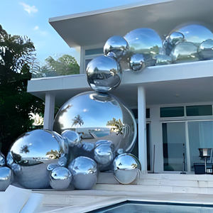 Fiesta evento decoración inflable espejo bola arco inflable PVC reflectante colorido bola para Navidad Bar boda decoración - Product Image 2