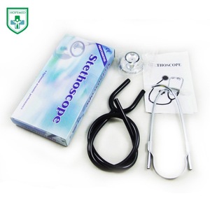 Stéthoscope HOPMED en alliage d'aluminium noir à double tête pour usage médical adulte - Product Image 1