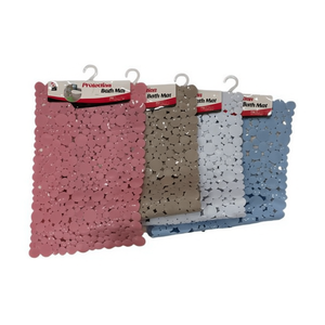 Tapis de bain antidérapants 40*80CM, pack mixte, en PVC, pour salle de bain, design minimaliste à motif uni - Product Image 2