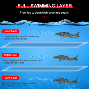 XINV VMJM05-4.5 "<span class=keywords><strong>Leurre</strong></span> de pêche multi-articulé en gros <span class=keywords><strong>Leurre</strong></span> de pêche réaliste à 5 segments - Product Image 4