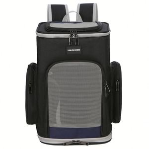 Sac à dos pour chat en tissu Oxford résistant à l'usure, respirant, grande capacité, avec fermeture ouverte en haut - Product Image 2