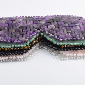 Bán Buôn Biểu Tượng Tùy Chỉnh Thạch Anh Tím Tự Nhiên Thạch Anh Hồng Hổ Mắt Aventurine Đá Quý Làm Mát Ngọc Mặt Nạ Mắt Cho Spa Mắt Thư Giãn - Product Image 3