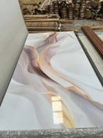 Panneaux muraux en PVC à revêtement UV, design marbre - Écologiques, imperméables et modernes pour salle de bain, salle de sport, entrepôt