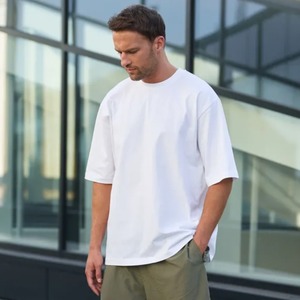 Camiseta Unisex Casual de 260 GSM, 100% Algodón, Cuello Redondo, Impresión Opaca, Sin Costuras, Talla Grande para Hombre - Product Image 2