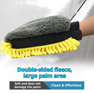 Gants <span class=keywords><strong>de</strong></span> <span class=keywords><strong>lavage</strong></span> <span class=keywords><strong>de</strong></span> <span class=keywords><strong>voiture</strong></span> imperméables double face personnalisables à bon prix, séchage rapide, sans rayures, en <span class=keywords><strong>microfibre</strong></span> - Product Image 5