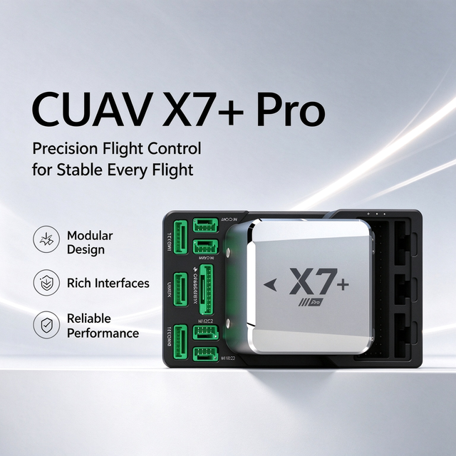 UAV X7+ Pro Professional Drone Advanced Open Source Autopilot Flight Controller STM32H7 Triple IMU 16 PWM VTOL Fixed Wing