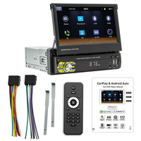 Radio Universal de un Solo DIN con Pantalla Táctil, Reproductor MP5 para Auto con Carga Rápida, Carplay, Android Auto, Reproductor de DVD Estéreo para Auto