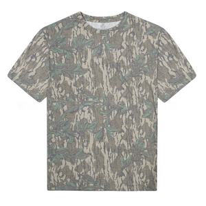 T-shirt pour <span class=keywords><strong>femme</strong></span> en coton biologique respirant à manches courtes et col rond, imprimé personnalisé, décontracté, ample, camouflage - Product Image 3