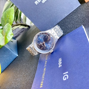 Montre de luxe pour homme, en acier inoxydable, mouvement mécanique rétro, grand cadran, étanche, avec calendrier, chronométrage aviation Breitlines - Product Image 3