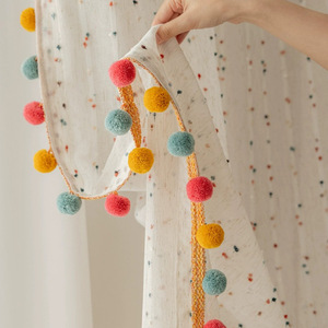 Estate Anne Vintage cotone e lino fagiolo arcobaleno tenda per <span class=keywords><strong>bambini</strong></span> camera da letto soggiorno tenda dello schermo della finestra - Product Image 2