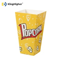 Boîtes à Popcorn Personnalisées – Emballages Jetables en Papier, Seau Carré pour Cinéma, Contenants Rétro Personnalisables