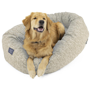Cama Redonda para Perros Tipo Donut, Ecológica y Cómoda, Ultra Suave, 40 Pulgadas, Tipo <span class=keywords><strong>Bagel</strong></span>, Relajante, Lavable, de Lona - Product Image 6