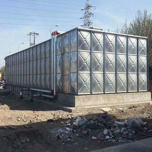 Réservoir d'eau HDG 100000 l, grand panneaux en acier galvanisé, réservoir d'eau en coupe - Product Image 3