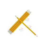 Crayon en bois HB standard à prix réduit, design personnalisé, rouge et noir, pour l'école et le bureau – Vente chaude