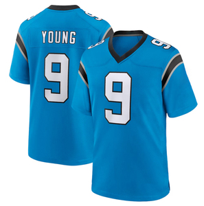 Vente en gros de maillots de football américain brodés # 4 Tetairoa McMillan # Maillot de football américain pour homme 9 Bryce Young des Panthers de Carolina - Product Image 1