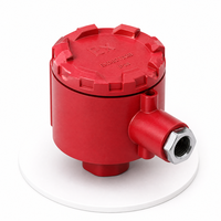 Boîtier de détecteur en aluminium usiné sur mesure par JXD Machining, usinage CNC, pour capteur de gaz industriel de précision avec revêtement rouge