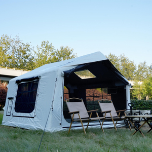 Tentes gonflables imperméables faciles à installer pour 2/4/6/8 personnes, 8,0 mètres carrés, pour le <span class=keywords><strong>camping</strong></span> en famille avec <span class=keywords><strong>port</strong></span> pour poêle - Product Image 1