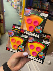 Squeezza Pizza Squishy Fidget Soft Squish Stress Pizza Slice Stress Ball Blind Box <b>for</b> Kids <b>Adults</b> <b>Anxiety</b> Relief <b>Toy</b> - Product Image 5