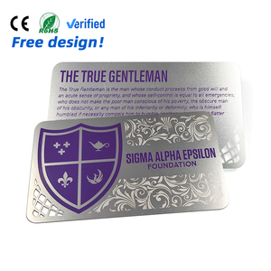 Venta caliente de excelente calidad de impresión personalizada de tarjetas de visita de <span class=keywords><strong>metal</strong></span> dorado metálico con serigrafía y forma personalizada - Product Image 6