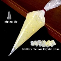 Nouvelle colle crème cristalline à paillettes étoiles pour loisirs créatifs, décoration de coques de téléphone, adhésif fait main, pinces à cheveux