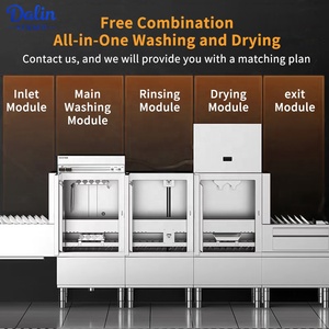 Fully Automatic Free <b>Standing</b> Large Flight Type Dishwasher Conveyor Machine Catering Hotels Kitchen Equipment DL-P260-6 Commerci - Product Image 4