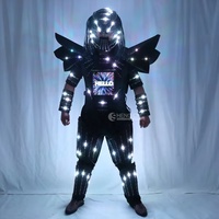 Traje de robot de armadura mecánica LED personalizado de EVA, títere gigante andante, traje de cosplay de coche transformable para bodas, TV, películas, festivales y espectáculos escénicos