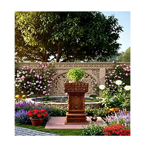 Soporte para Plantas de Tulsi/Albahaca, Hecho a Mano con Madera de Teca Sólida Tradicional, Personalizado y Duradero para Hogar, Oficina, Apartamento y Sala de Estar - Product Image 6