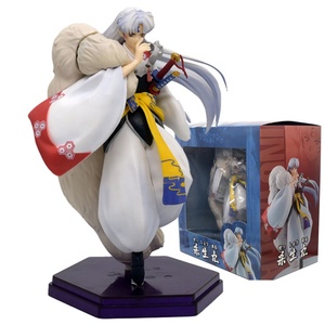 Figurines de dessins animés d'anime de 20 cm, figurine d'action <span class=keywords><strong>Inuyasha</strong></span>, statue de Sesshoumaru, modèle en PVC, jouet de collection, décoration de bureau, cadeau pour enfants - Product Image 1