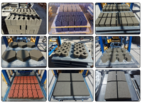 QT4-40 TENGFEI manuel creux et bloc de verrouillage faisant la ligne de production de briques de la machine