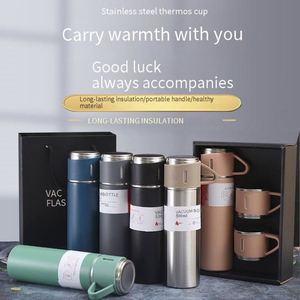 <b>Large</b> Capacity Water Cup Portable Men's and Women's Business <b>Gift</b> <b>Box</b> Set 304 Stainless Steel High-grade Insulated Cup - Product Image 5
