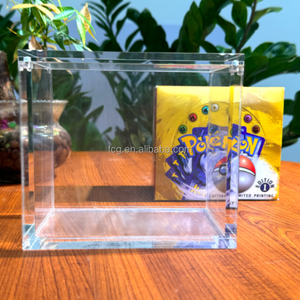 TCG UV Protection Acrylique Booster Box <span class=keywords><strong>Pokemon</strong></span> Original Cards Hard Case Real Booster Box Display Case pour English Booster Box - Product Image 4