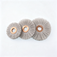 Brosse abrasive en oxyde d'aluminium avec centre en cuivre pour le débavurage et le polissage industriel, non-abrasive pour pièces de précision