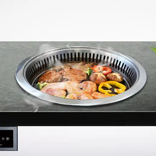 Korean Style Embedded table Professional electric barbecue grill Electric BBQ  Grill