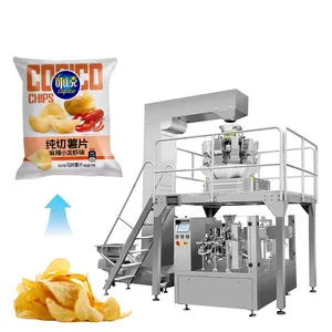 Macchina automatica per imballare il sacchetto della busta della macchina per imballare patatine fritte e patatine fritte