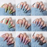 Easywell nouvelle arrivée 30 pièces ongles longs Stiletto presse sur la conception presse sur les ongles conception longue à la main presse artificielle sur les ongles