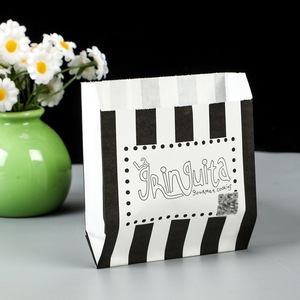 Personalized Customized Colored Oil Resistant Food Grade Greaseproof Biodegradable Eco-Friendly Recyclable Paper Bags for Bread - Product Image 2