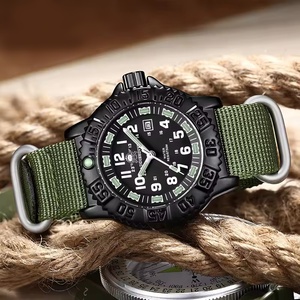 Top classique bracelet en <span class=keywords><strong>Nylon</strong></span> hommes luxe étanche lumineux montre-bracelet horloge Relogio Masculino Sports de plein air montres E0145 - Product Image 3