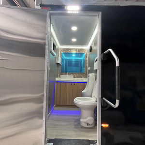 Toilettes mobiles <span class=keywords><strong>de</strong></span> luxe <span class=keywords><strong>de</strong></span> haute qualité à 3 cabines, design moderne, panneau sandwich portable, toilettes mobiles <span class=keywords><strong>de</strong></span> luxe pour l'extérieur - Product Image 4