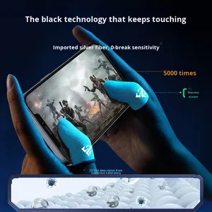 Găng tay chơi game PUBG chất liệu sợi thủy tinh bạc cao cấp, bảo vệ màn hình cảm ứng điện thoại, phụ kiện chơi game - Product Image 5