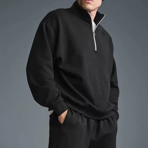 Ensemble de survêtement décontracté 2 pièces pour homme AIL, col montant, fermeture éclair quart de tour, manches longues, pour le sport et le jogging, grandes tailles - Product Image 1