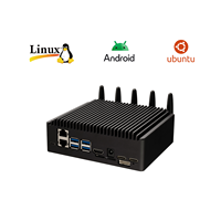 RK3568 RK3568J AI Computing Box Ordinateur intégré Mini PC industriel Android LAN RS485 Gestion de l'alimentation avec CAN Ethernet
