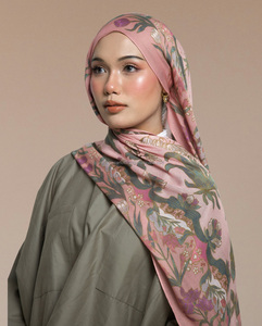 Abbigliamento estivo <span class=keywords><strong>moda</strong></span> in Malaysia abiti da donna musulmani 100% tessuto modale stampato con fiori Premium - Product Image 3