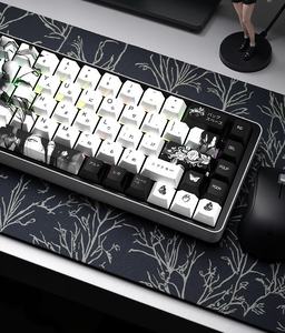 Rene Genger 129 touches, touches translucides imprimées sur le côté, profil <span class=keywords><strong>Cherry</strong></span>, ensemble de touches personnalisées pour commutateurs <span class=keywords><strong>Cherry</strong></span> <span class=keywords><strong>Gateron</strong></span> <span class=keywords><strong>MX</strong></span> - Product Image 3