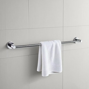 <span class=keywords><strong>Porte</strong></span>-serviettes mural moderne en acier inoxydable chromé à un seul poteau pour salles <span class=keywords><strong>de</strong></span> <span class=keywords><strong>bain</strong></span> d'hôtel, longueur 60 cm, facile à nettoyer - Product Image 4