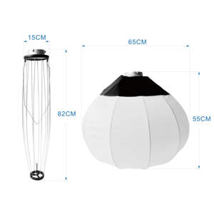 Softbox Metálico de 65cm para Flash de Estudio, Speedlight, Retratos y Fotografía de Producto - Product Image 2