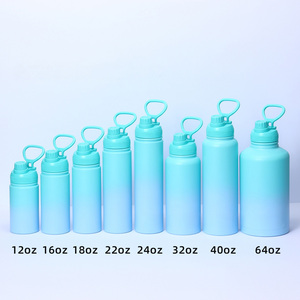 Botellas de agua personalizadas de acero inoxidable, libres de BPA, con degradado, de 32 oz, botella de agua de acero inoxidable con aislamiento al vacío de doble pared. - Product Image 2
