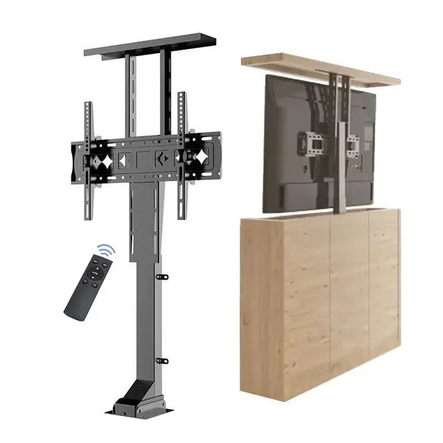 NBJOHSON Electric Hidden TV Cabinet Lift Stand Height Adjustable Motorized TV Lift with Remote Control
