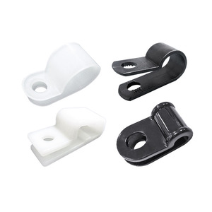 Kẹp Cáp Loại R Ni Lông Màu Trắng Cố Định Kẹp Dây Nhựa Ống Dia 1/8 Inch (3.2Mm) - Product Image 1